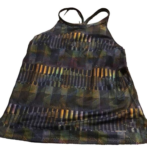 Patagonia Tops - Patagonia Common Threads Women’s Multicolor Rainbow Geometric Active Tank SMALL